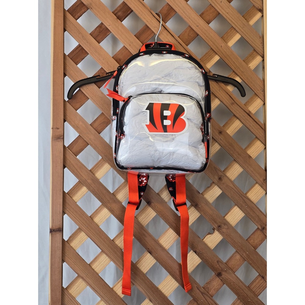 Vera Bradley NFL Cincinnati Bengals Clear Small Backpack Women Small NWT